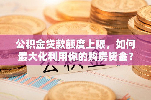 嘉荫公积金贷款额度上限，如何最大化利用你的购房资金？