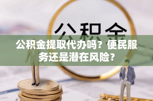 嘉荫公积金提取代办吗？便民服务还是潜在风险？