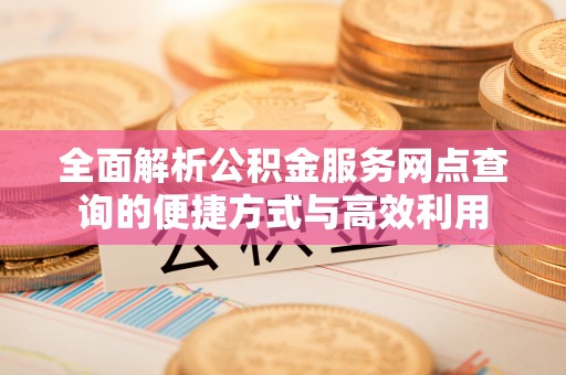 嘉荫全面解析公积金服务网点查询的便捷方式与高效利用
