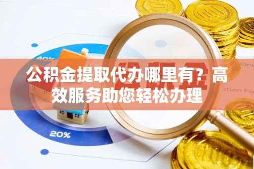 嘉荫公积金提取代办哪里有？高效服务助您轻松办理