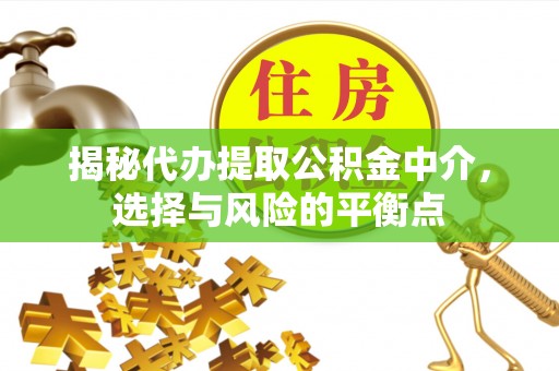嘉荫揭秘代办提取公积金中介，选择与风险的平衡点