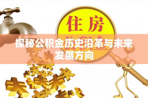 嘉荫探秘公积金历史沿革与未来发展方向