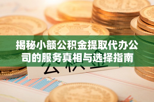嘉荫揭秘小额公积金提取代办公司的服务真相与选择指南