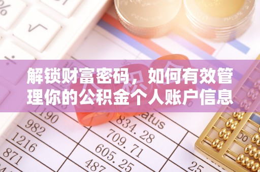 嘉荫解锁财富密码，如何有效管理你的公积金个人账户信息
