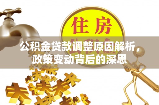嘉荫公积金贷款调整原因解析，政策变动背后的深思