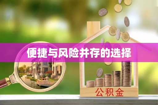 嘉荫便捷与风险并存的选择